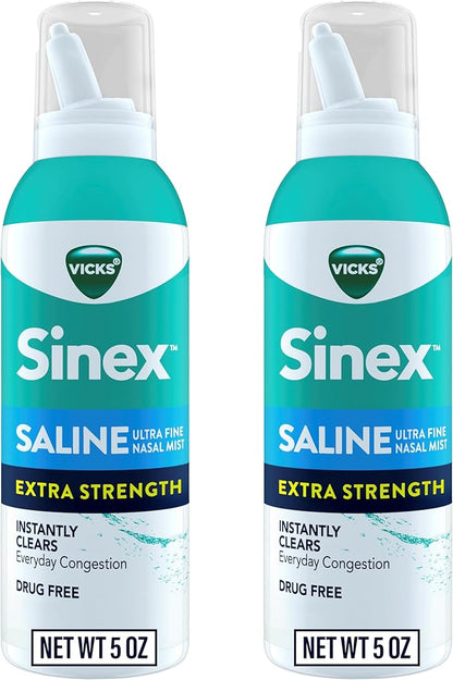 VICKS Sinex Saline Extra Strength Nasal 3X Concentrated* 5 OZ 2