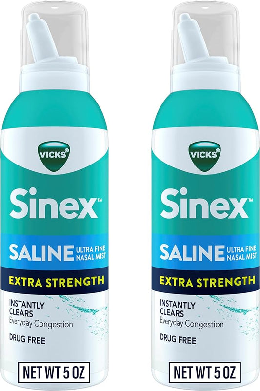 VICKS Sinex Saline Extra Strength Nasal 3X Concentrated* 5 OZ 2