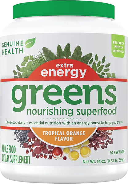 Genuine Health Greens + Extra Energy 30 Servings