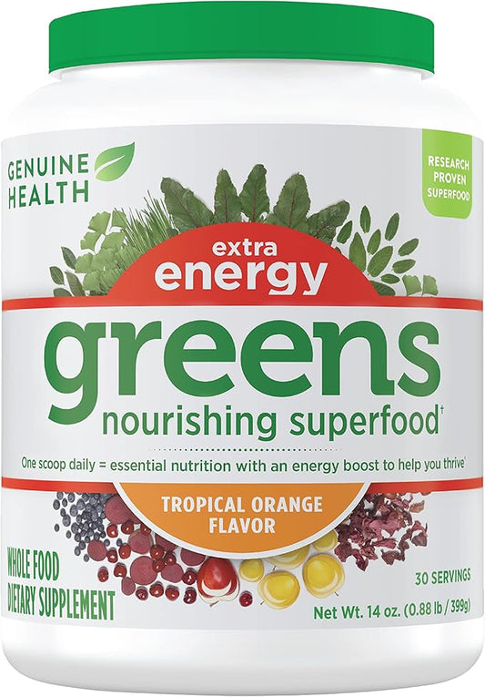 Genuine Health Greens + Extra Energy 30 Servings