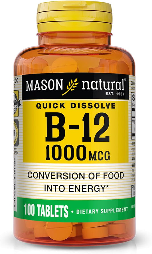 MASON NATURAL Vitamin B12 1000 mcg 100 Tablets