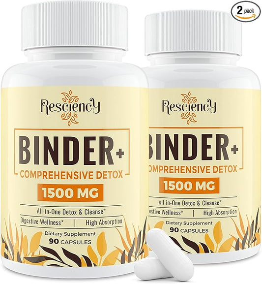 6-in-1 Detox Binder Supplement 1500 MG 180 Vegetarian