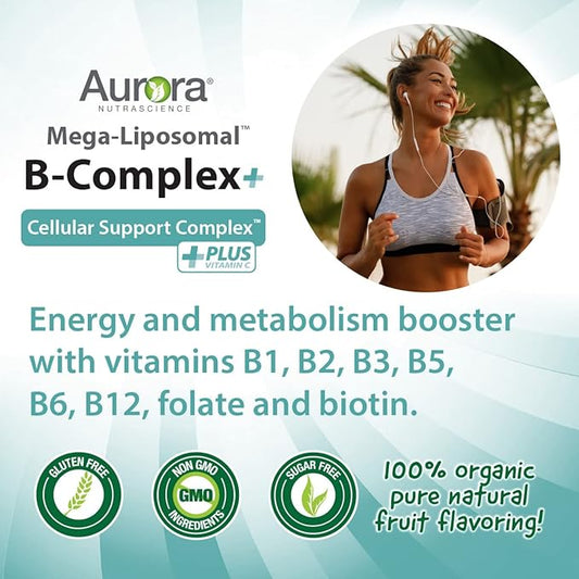 Aurora Nutrascience, Mega-Liposomal B-Complex + Vitamin 16 fl (480 mL)