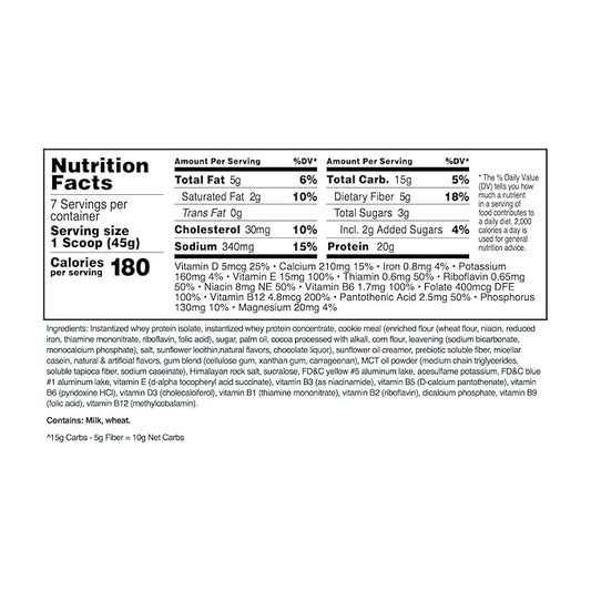 TransformHQ Meal Replacement Shake Powder 7 20G Protein
