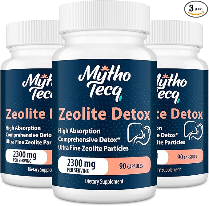 69,000 MG Zeolite Detox, Activated Charcoal, Detox-270 Caps