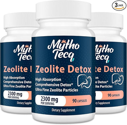 69,000 MG Zeolite Detox, Activated Charcoal, Detox-270 Caps