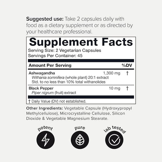 Toniiq 26,000mg 20x Concentrated Extract 10% Withanolides 90 Veggie