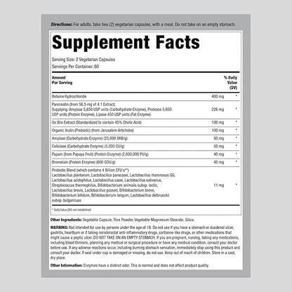 Lindberg Complete Digestant Multi-Enzyme Formula 120 Capsules