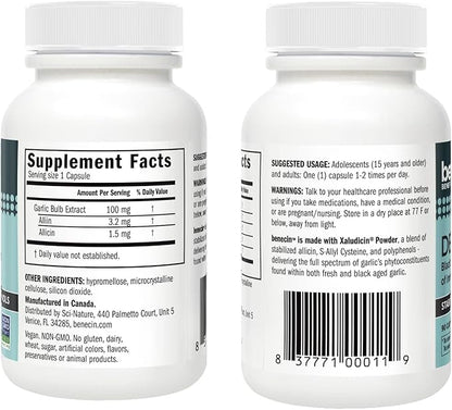 Defense 1500 mcg Stabilized Allicin per Capsule (90)