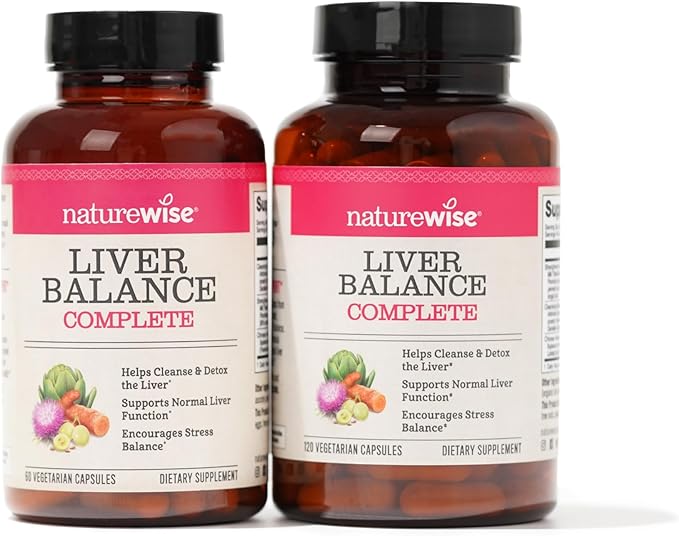 NatureWise Liver Detox Cleanse Supplement (30 (60 Veg