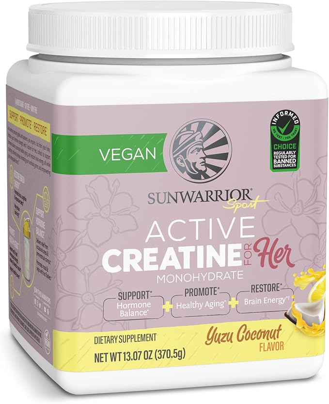 Sunwarrior Creatine Monohydrate Powder for Women 300g Tub (50 Serve)
