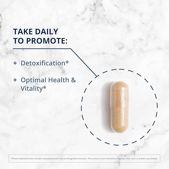 Metagenics AdvaClear - Daily Support for Detoxification* - Detox Supplements* - with Vitamin B12, Pantothenic Acid & Zinc Citrate - 42 Capsules