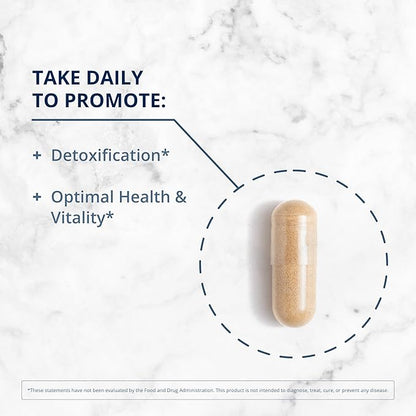Metagenics AdvaClear - Daily Support for Detoxification* - Detox Supplements* - with Vitamin B12, Pantothenic Acid & Zinc Citrate - 42 Capsules