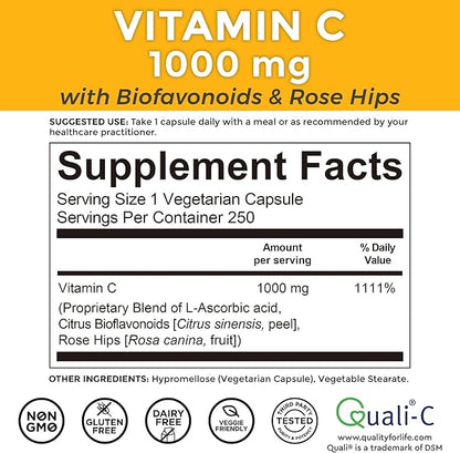 Viva Naturals Vitamin C 1000mg 250 Vegetarian