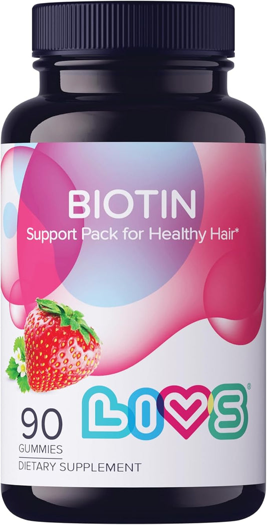 Biotin - Biotin Gummies, Gummy Vitamin 10,000 mcg, 90 Count
