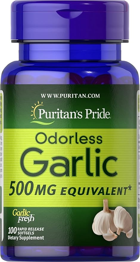 Puritan's Pride Odorless Garlic 500 mg
