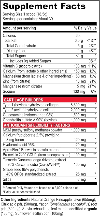 Vibrant Health, Joint Vibrance, Comprehensive Joint 30 Servings