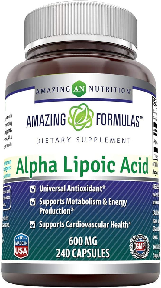 Amazing Formulas Alpha Lipoic Acid ALA 600 mg (240 Count)