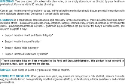 XYMOGEN L-Glutamine Powder Supplement 4000mg L-Glutamine (12 oz 85 Servings)