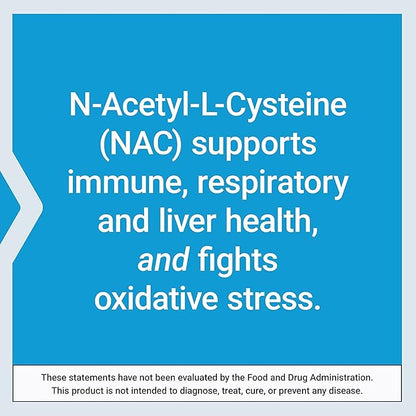 Life Extension N-Acetyl-L-Cysteine (NAC), immune, respiratory, 600 mg, 60 capsules