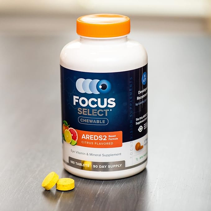 Focus Select AREDS2 Based Chewable Eye AREDS2 Based (180 ct. 90 Day AREDS2 Based AREDS2 Low