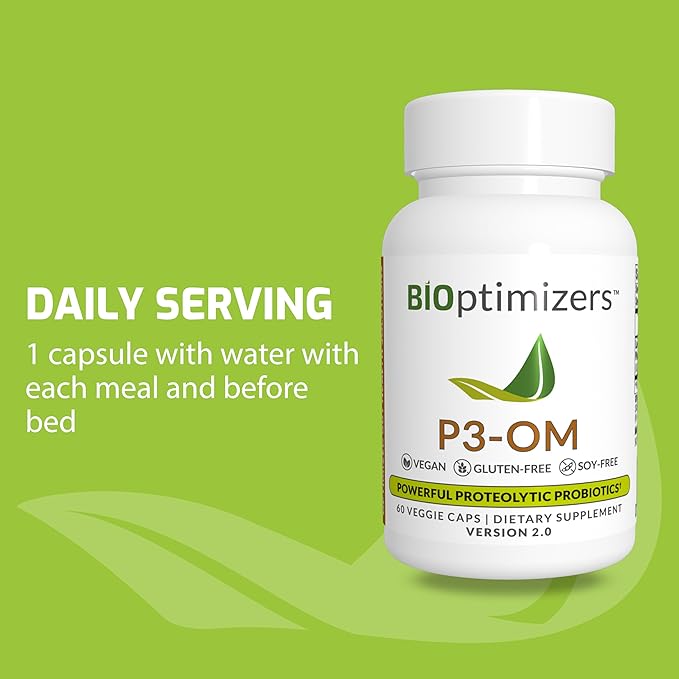 BiOptimizers P3-OM Proteolytic Prebiotics & Probiotics (60 Vegan