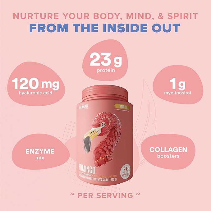 BIRDMAN Fitmingo Vegan Protein Powder 23g Plant