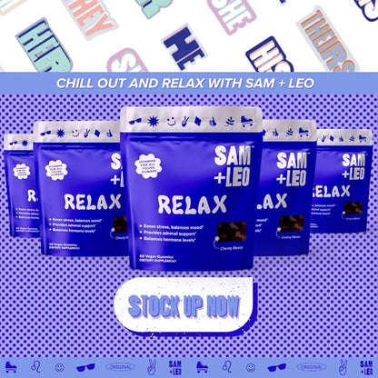 Relax Ashwagandha Gummies with Vitamin D2, Zinc 60 Gummies