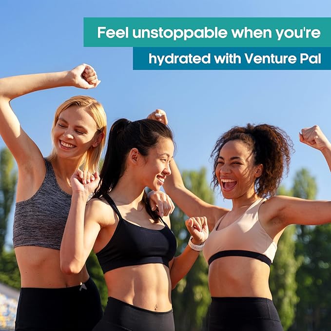 Venture Pal Sugar Free Electrolyte Powder Packets - Liquid Daily IV Drink Mix for Rapid Hydration & Party Recovery | 5 Vitamins & 7 Electrolytes| Keto Friendly | Non-GMO | Certified Vegan | 16 Sticks
