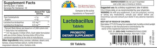 GeriCare Probiotic Lactobacillus, Support Digestive Health, 50 Count 1)