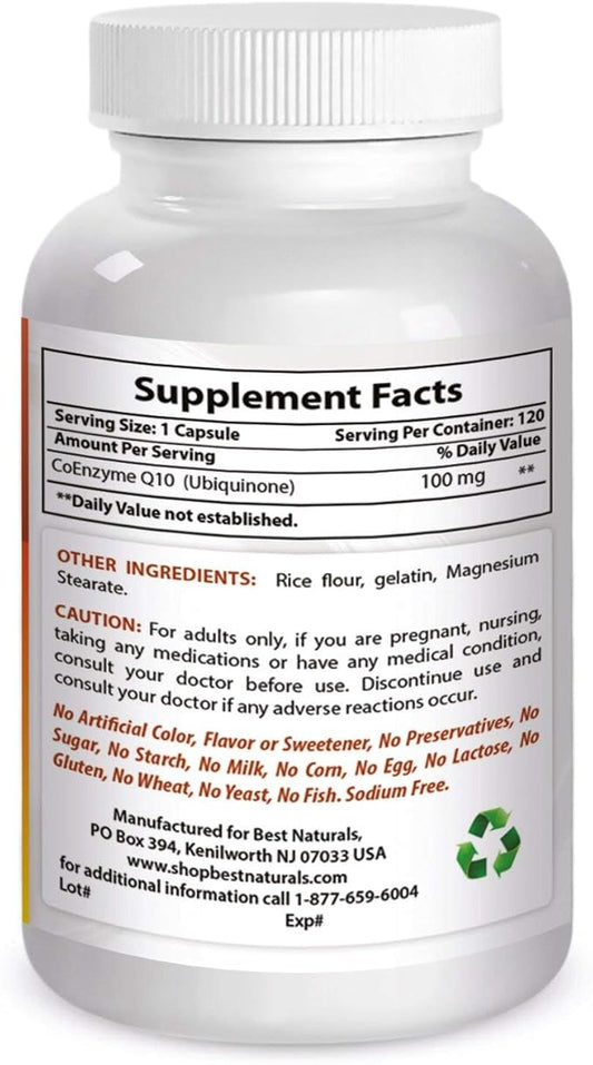 Best Naturals COQ10 100 mg 120