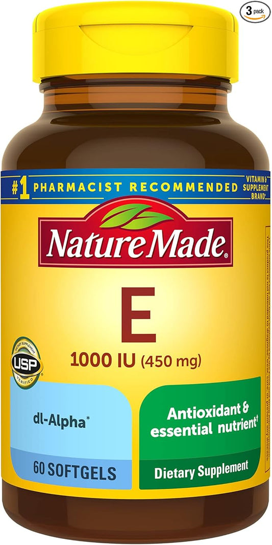 Nature Made Vitamin E 450 mg (1000 IU) 60 Count 3)