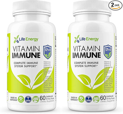 17 in 1 Immune Support Supplement | Immune Boost with Vitamin C, Vitamin D, Vitamin A, Zinc, Quercetin, Turmeric, Green Tea, Selenium | Daily Immunity Support Supplement for Adults - 60 Count (2)