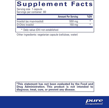 Pure Encapsulations Inositol Complex 60 Capsules
