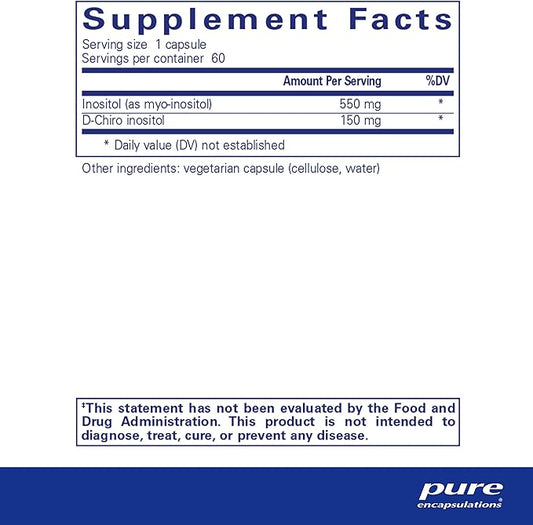 Pure Encapsulations Inositol Complex 60 Capsules