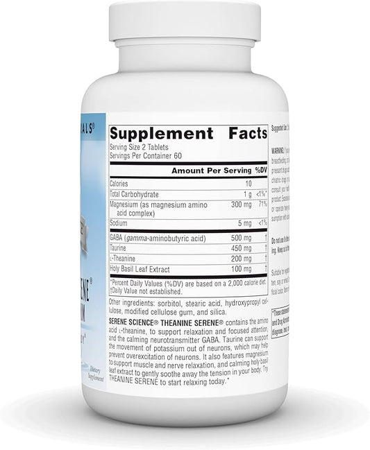 Source Naturals Serene Science L-Theanine 120 Tablets