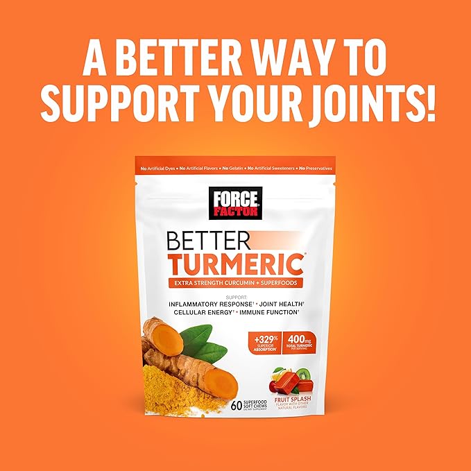 Force Factor Better Turmeric Joint Support 60 Soft