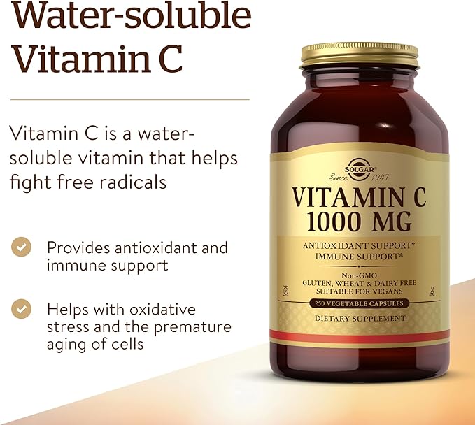 Solgar Vitamin C 1000 mg, 250 250 Servings