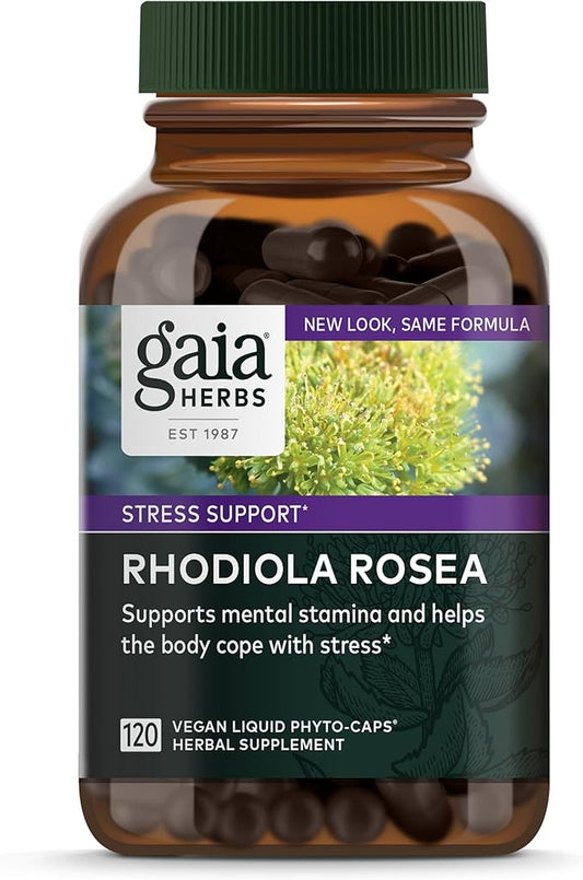 Gaia Herbs Rhodiola Rosea 120 Vegan (60-Day Supply)