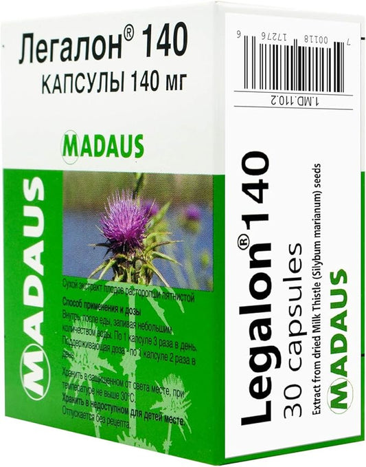 30 capsules 140mg (Milk Thistle Extract)