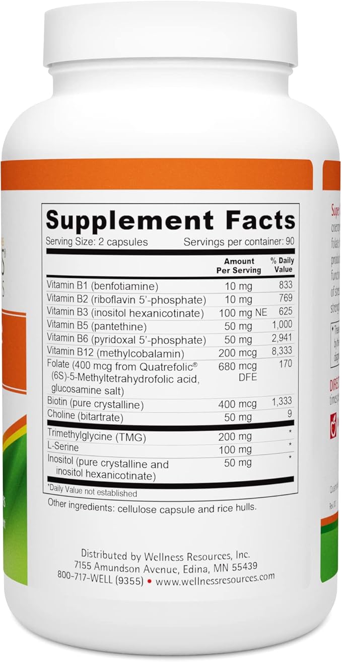 Wellness Resources Super Coenzyme B Complex (180 capsules)