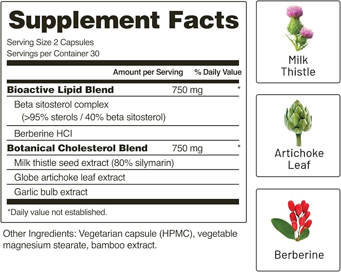 Snap Supplements Cholesterol Health 60 Capsules
