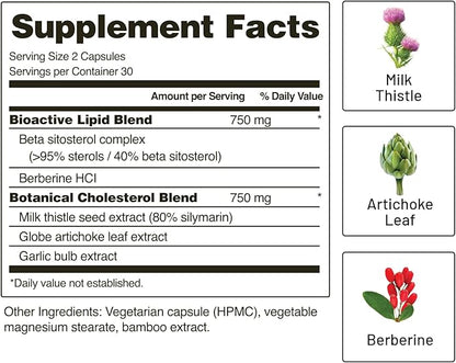 Snap Supplements Cholesterol Health 60 Capsules