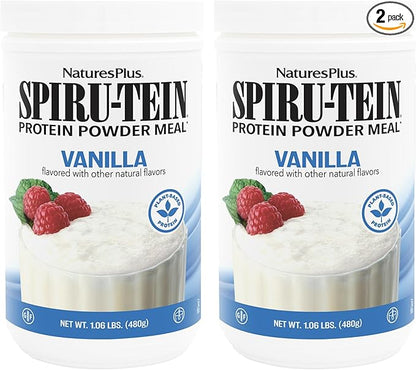 Natures Plus SPIRU-TEIN, Vanilla 1.06 lbs, 2 - 32 Total