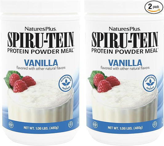 Natures Plus SPIRU-TEIN, Vanilla 1.06 lbs, 2 - 32 Total