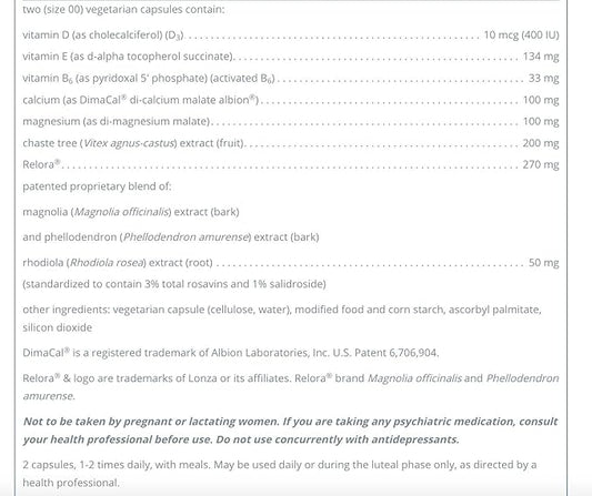 Pure Encapsulations PMS Essentials 120 Capsules