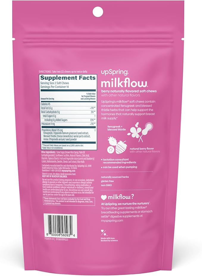 UpSpring Lactation Supplement for Breastfeeding, Lactation (28 Count)