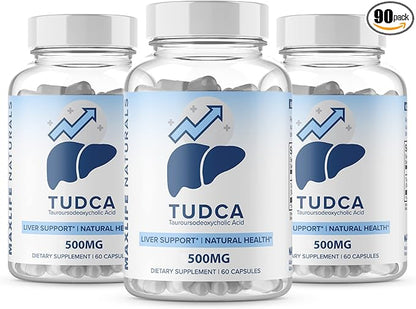 (3 Pack) Tudca Liver Support Supplement 500mg 180 180 SERVINGS