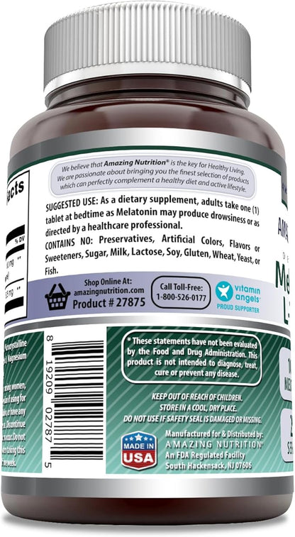 Amazing Formulas Melatonin Plus L-Theanine 10 (10 mg, 250, Count)