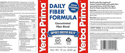 Yerba Prima Daily Fiber Formula Powder 12 oz 2) -